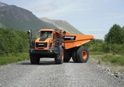 Doosan's new DDA45-7 ADT is intended to compete with 40-tonne RDTs