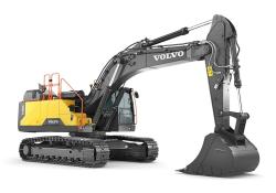 The new 38-ton class EC380E Hybrid excavator