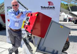 Padraig McDermott on the Telestack stand at Hillhead 2022