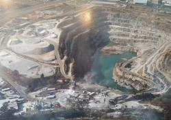 An aerial view of AfriSam Jukskei Quarry