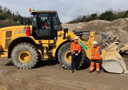 One of L&S Waste Management's new Cat machines, a 962M wheeled loader