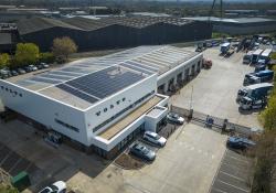 The refurbished Volvo Trucks dealership