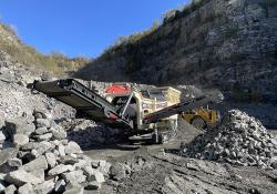 The M515 trommel in action