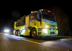 The electric sprayer was used for the first time on the A120 in Essex, UK