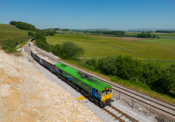  Tarmac says the newly-reopened rail link will meet the current demand of the UK construction sector and other major infrastructure projects. Pic: Tarmac