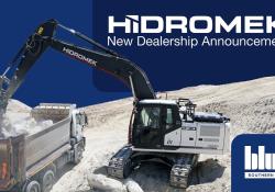 The agreement sees Blue Machinery (Southern) becoming a dealer for Hidromek's range of quarrying, construction, mining and demolition equipment