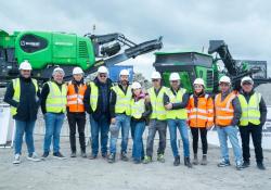 New Italian EvoQuip distributors at the recent EvoQuip open day in Ireland