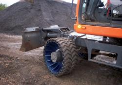 Quarry machinery at work