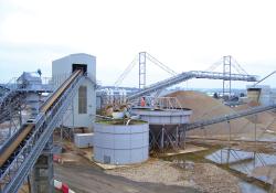 Hanson sand washing plant and effluent treatment