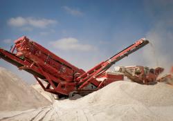 Sandvik crushers and screeners in use in the Salalah project