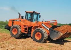 The Doosan DL420 wheeled loader