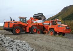 Doosan loader and hauler