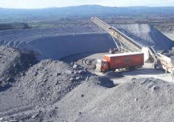 Conveyor over a quarry