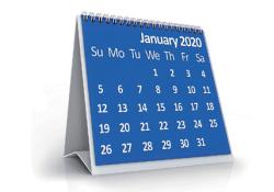 January 2020 Calendar