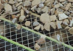 stones on a grill