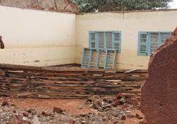 re-building school in Africa