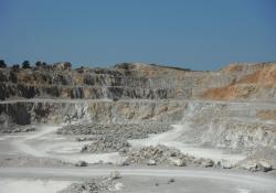 quarry in Ribarroja del Turia, Spain