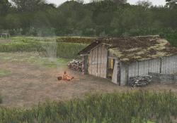 reconstruction of a Neolithic house 