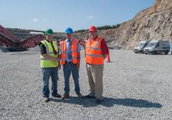 Jim Jamieson with Paul Lilley and Nigel Irvine 