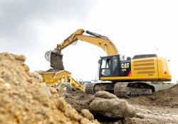 Caterpillar 336EL hybrid excavator