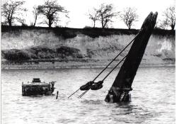 navvy submerged in the Blue Lagoon