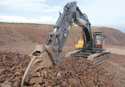 Volvo EC380D in Greywacke sandstone