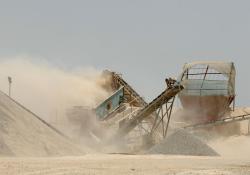 Crushing at the Barka quarry 