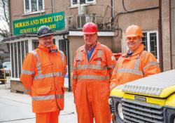 Dave Roberts with Malcolm Edwards, HCME and Mark Turnham, Hitachi 