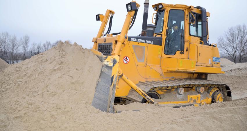 Dressta TD-15M dozer in Warsaw, Poland 