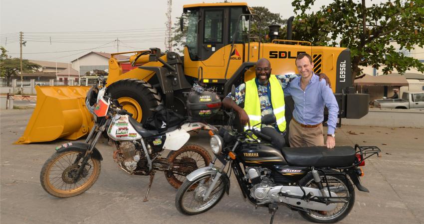 Kofi Amigosten Amoah with Denis Pylyser