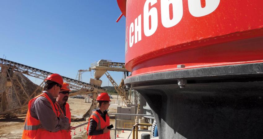 Sandvik CH660 cone crushers at Balcones Quarry 