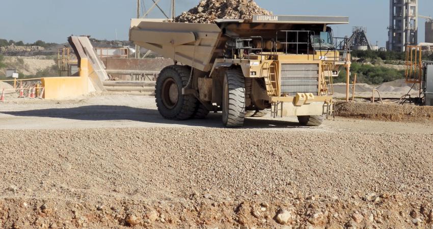 rigid dump truck at Balcones Quarry