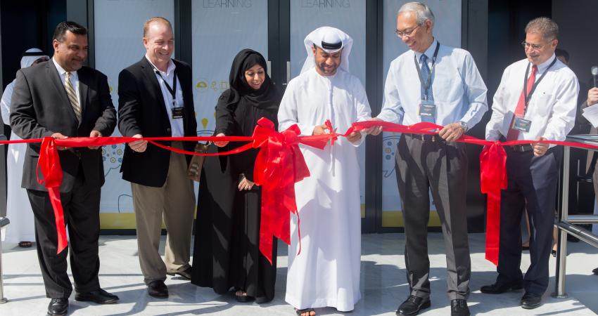 Officials and guests at the opening