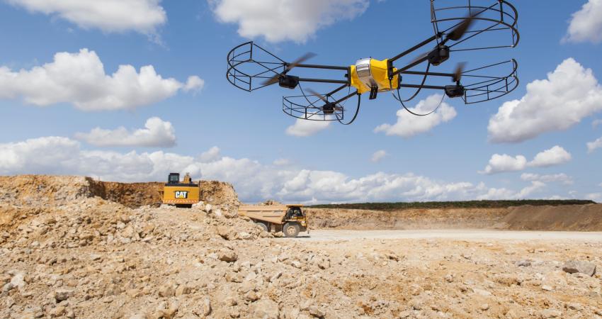 drone technology in the UK quarrying sector