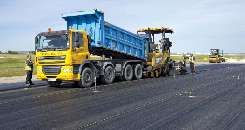 Bonnici Brothers’ own fleet of tipper trucks