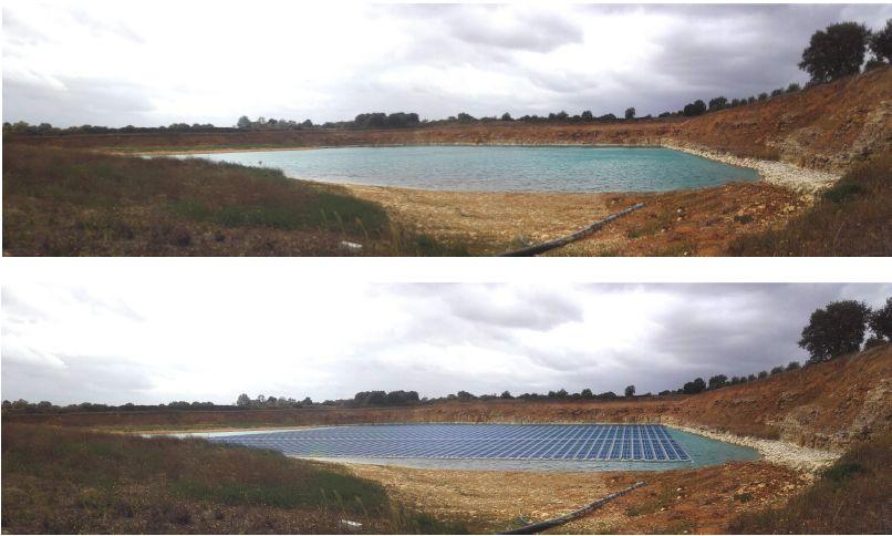 Saint-Maurice-La-Clouère quarry has installed 8,330 floating solar panels