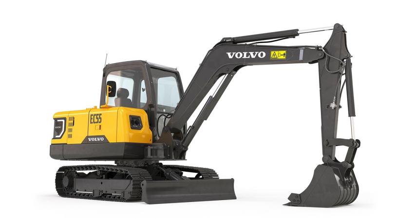  The EC55 Electric excavator will shortly be piloted by a Chinese Volvo CE customer