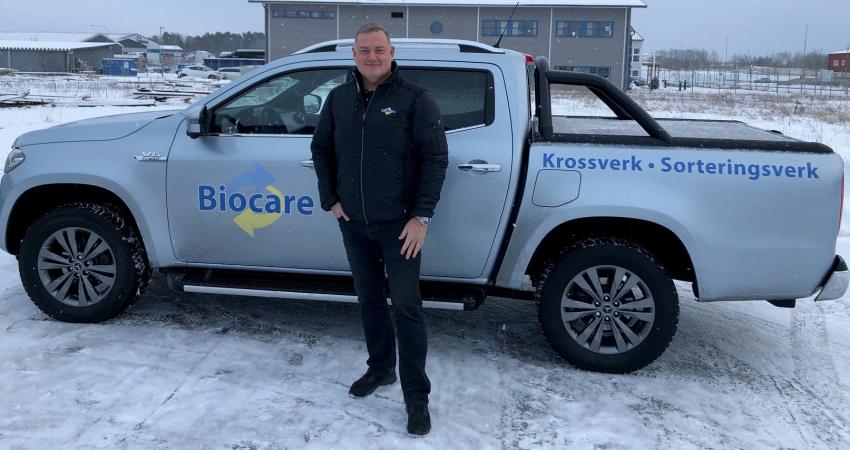 Niklas Johansson of new Terex Ecotec distributor Biocare