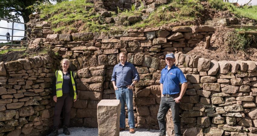 Partners on the lime kiln project at the Gradbach site