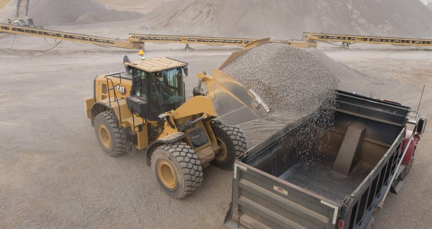 Cat has updated its 972 wheeled loader with new technologies to boost efficiency and productivity