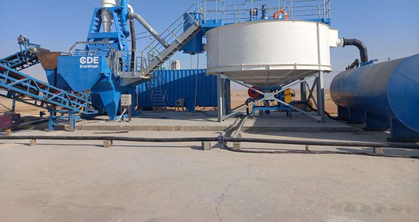 Muadinoon’s CDE EvoWash Evo101 sand wash plant and AquaCycle A200 water management system