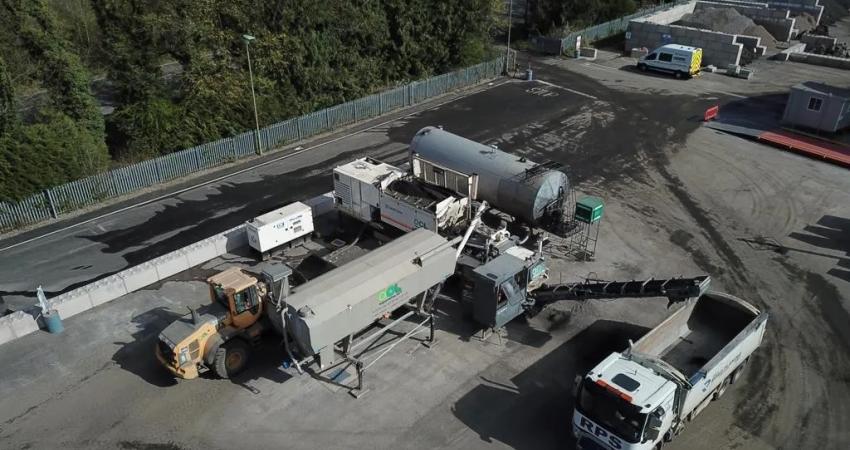 An aerial shot of an OCL Regeneration depot