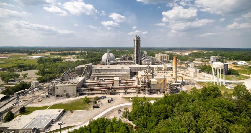 The new Heidelberg Materials cement plant in Mitchell, Indiana. Image: Greg Whitaker Photography for Heidelberg Materials