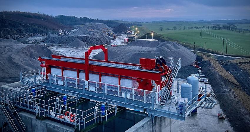 The CDE ProPress high-performance filter press at Scottish firm Collier Quarrying and Recycling