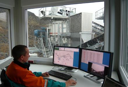 Metso new crushing plant control rooom