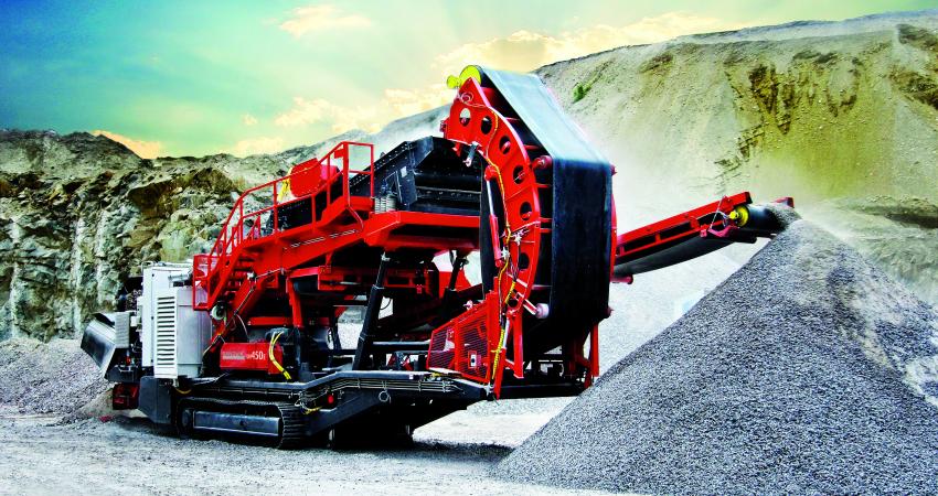 Sandvik’s UH450E track-mounted tertiary crusher