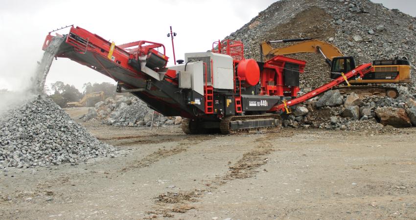 Sandvik UJ440i mobile crusher 