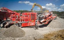 Terex Finlay I-100RS processing stone 