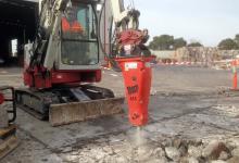 Dante Constructions’ small Rammer 455 breaker