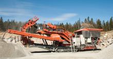 Sandvik’s UH450E crushing and screening system